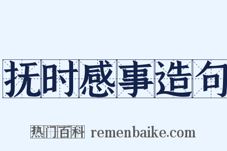 抚时感事造句是什么意思的图片
